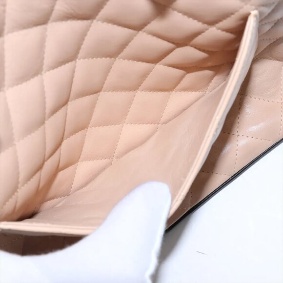 Chanel Cambon Line Lambskin Tote bag Beige x black - Picture 10 of 14